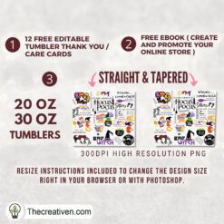 Alternative view of Cute Sticker Bundle Of Hocus P Tumbler Wrap Download