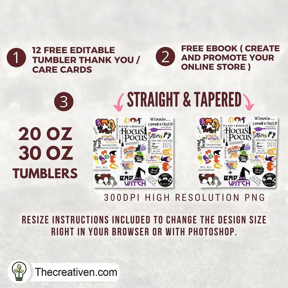 Cute Sticker Bundle Of Hocus P Tumbler Wrap Download 2 Cute Sticker Bundle Of Hocus P Tumbler Wrap Download - Image 2