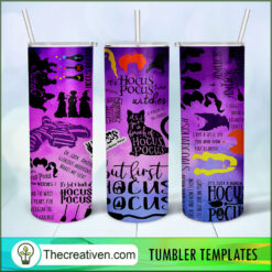 It's Hocus Pocus 20oz Tumbler Wrap – Digital Download Design 35064