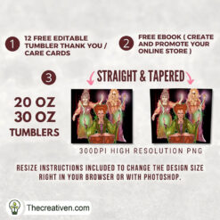 Alternative view of It's Hocus Pocus  20oz Tumbler Wrap – Digital Download Design 35029