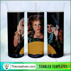 Scary Witch Is Hocus Pocus 20oz Tumbler Wrap – Digital Download