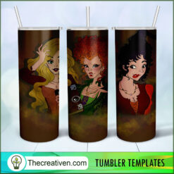 Hocus Pocus Water Color 20oz Tumbler Wrap – Digital Download