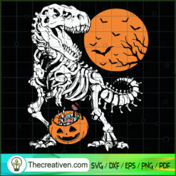 Skeleton Dinosaur SVG, Scary SVG, Halloween SVG