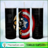 Captain America Shield Skull 20oz Tumbler Wrap – Digital Download