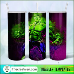 Hulk 20oz, 20oz Skinny Straight, Full Tumbler Wrap, PNG Digital File