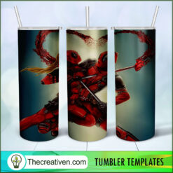 Deadpool Couple 20oz Tumbler Wrap – Digital Download