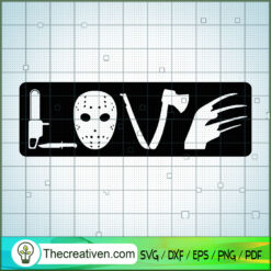 Love Halloween SVG, Halloween SVG, Horror SVG