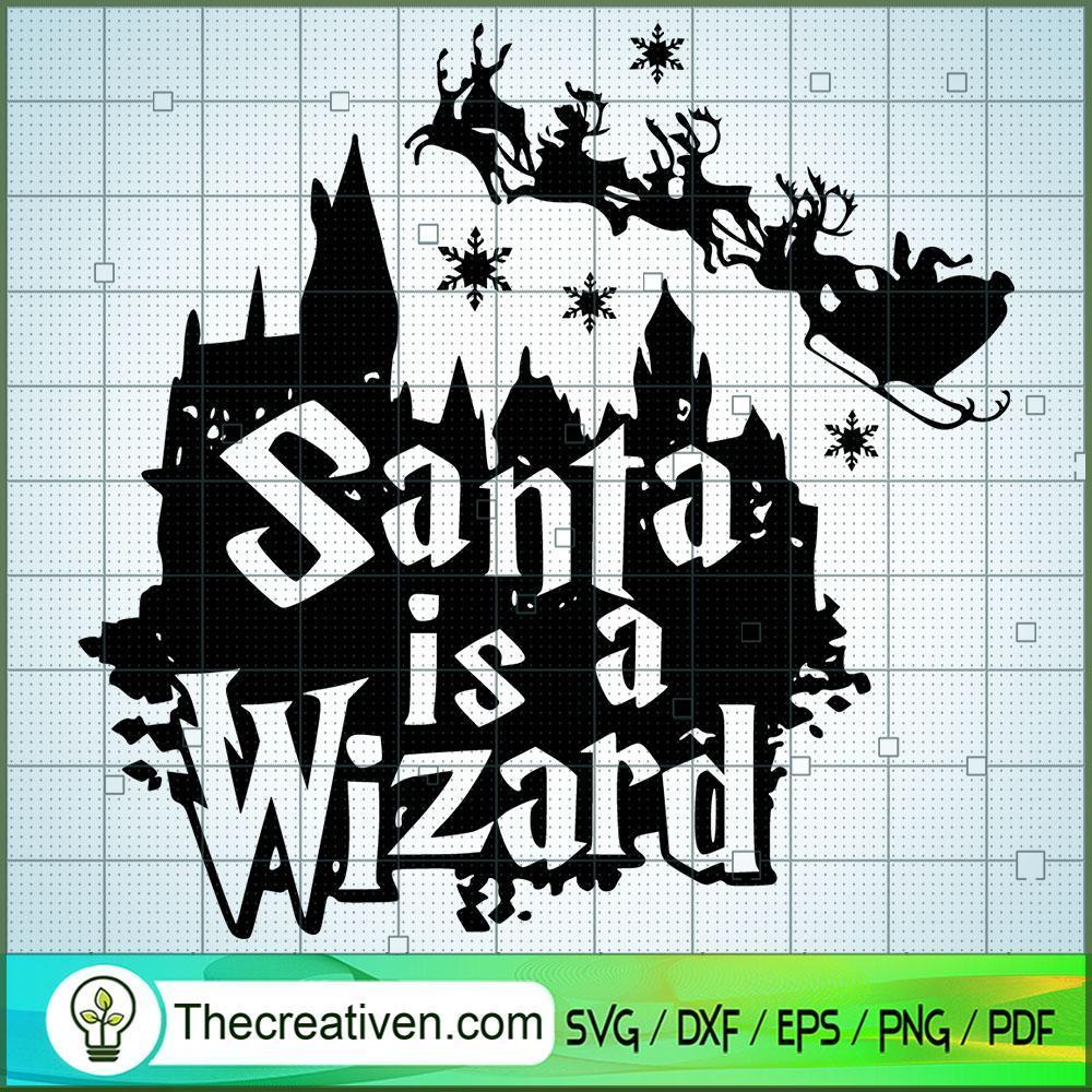 Santa Is A Wizard SVG, Hogwarts SVG, Harry Potter SVG 1 Santa Is A Wizard SVG, Hogwarts SVG, Harry Potter SVG