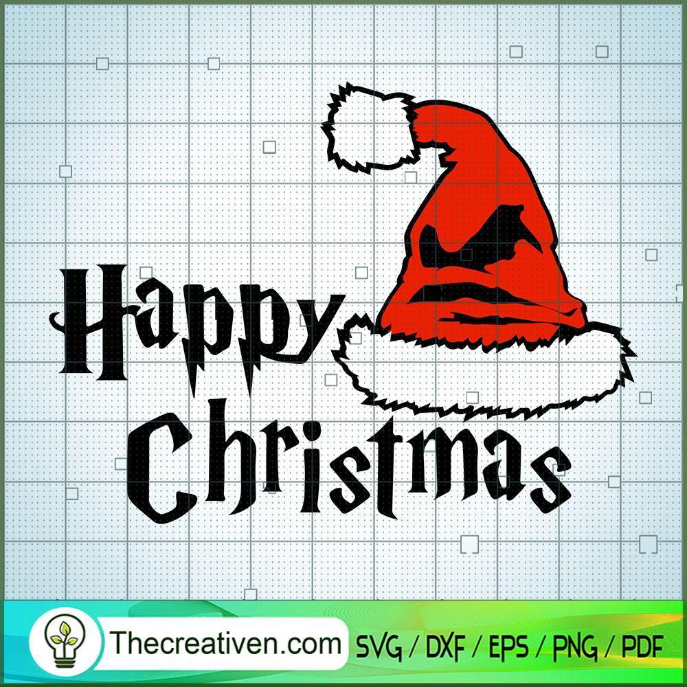 Happy Christmas Hat SVG, Hogwarts SVG, Harry Potter SVG 1 Happy Christmas Hat SVG, Hogwarts SVG, Harry Potter SVG