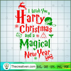 I Wish You Harry Christmas A SVG Cut File for Cricut