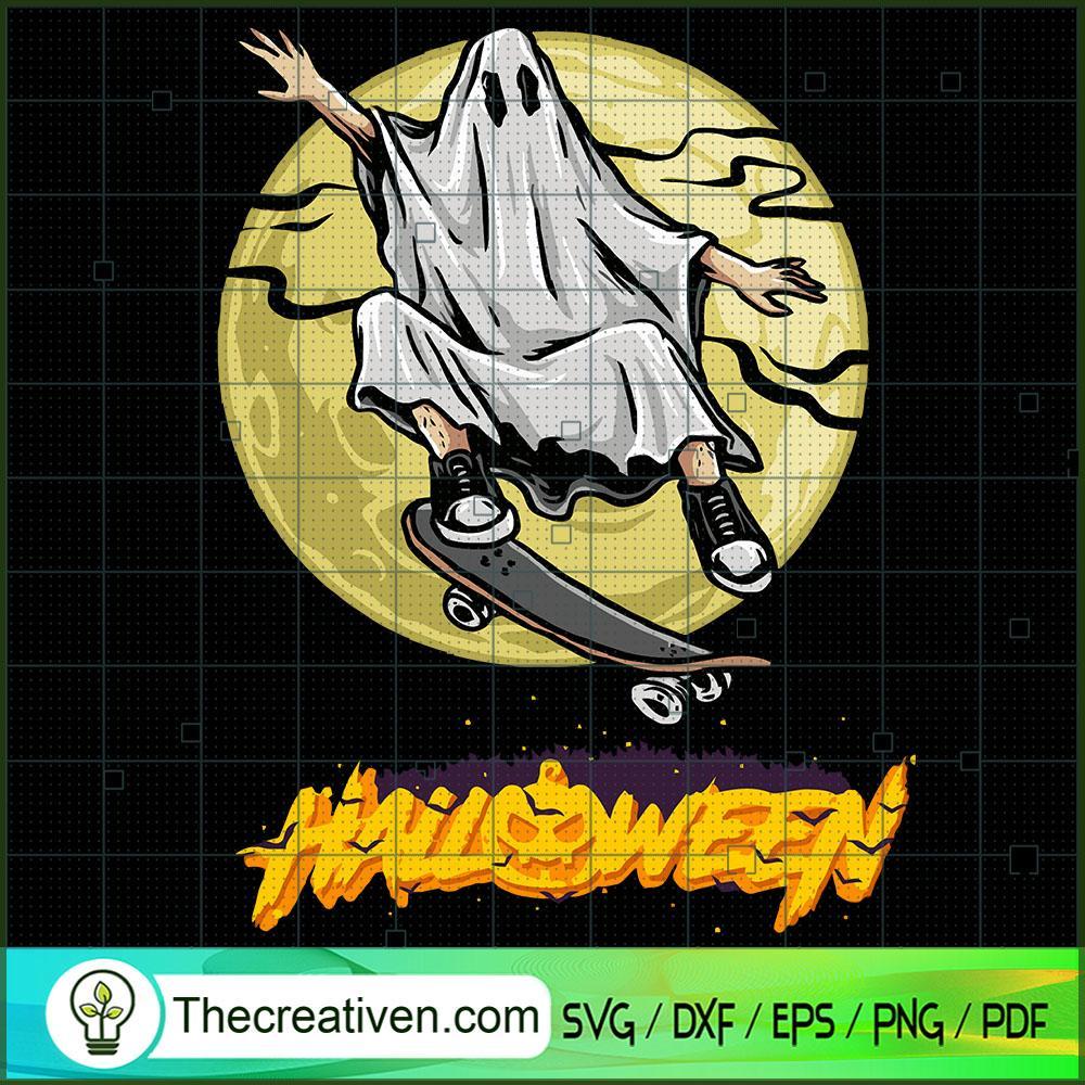 Ghost Skater SVG Cut File for Cricut & Silhouette 1 Ghost Skater SVG Cut File for Cricut & Silhouette