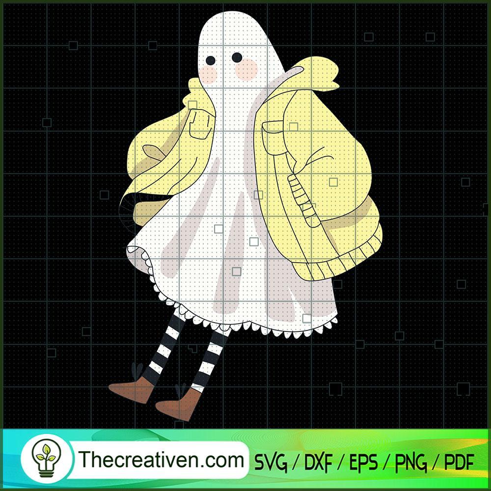 Boo Girl SVG Cut File for Cricut & Silhouette 1 Boo Girl SVG Cut File for Cricut & Silhouette