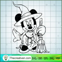Minnie Witch SVG Cut File for Cricut & Silhouette