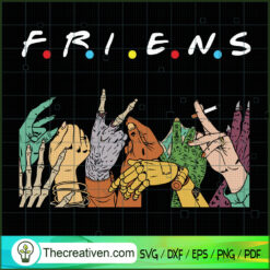 Friends Hand Witch SVG Cut File for Cricut & Silhouette
