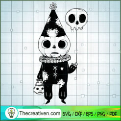 Skull Clown SVG Cut File for Cricut & Silhouette