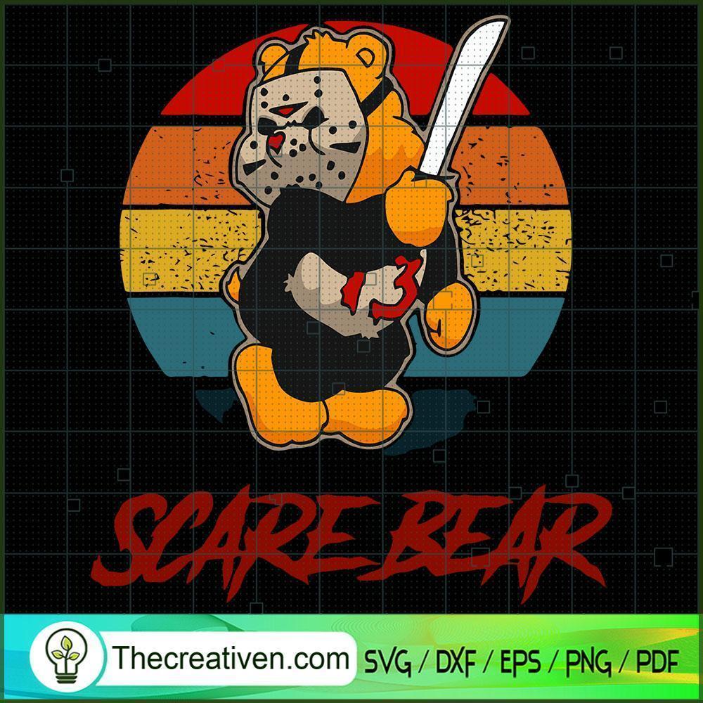 Scare Bear SVG Cut File for Cricut & Silhouette Design 33615 1 Scare Bear SVG Cut File for Cricut & Silhouette Design 33615