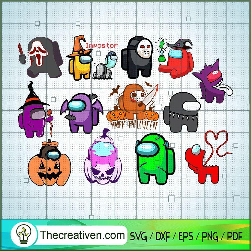 Among Us Halloween SVG Cut File for Cricut & Silhouette 1 Among Us Halloween SVG Cut File for Cricut & Silhouette
