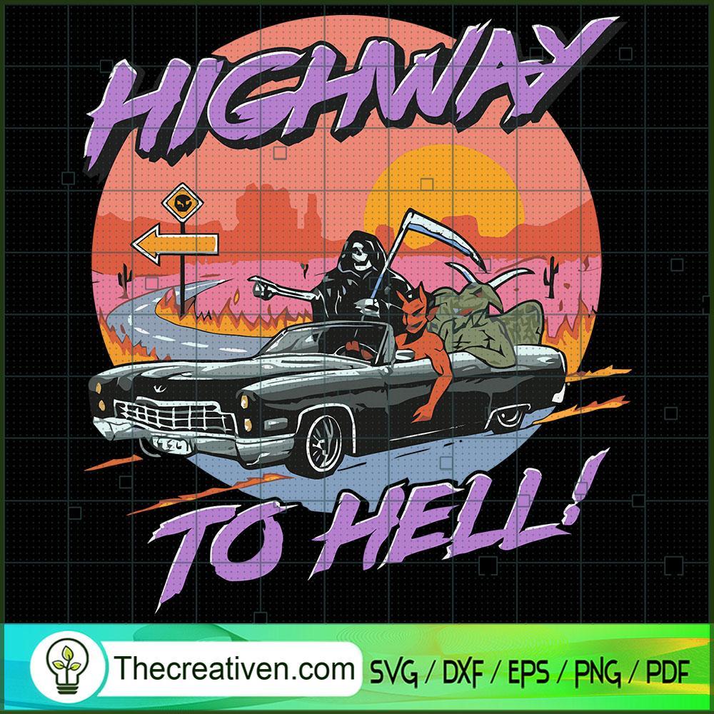Highway to Hell SVG Cut File for Cricut & Silhouette 1 Highway to Hell SVG Cut File for Cricut & Silhouette