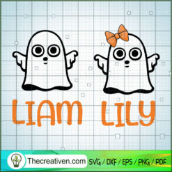 Matching Sibling Boo Cute Ha SVG Cut File for Cricut
