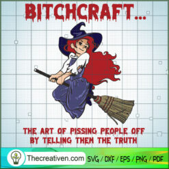 Bitchcraft the Art of Pissing People O SVG Cut File fo Design 33475