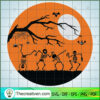 Halloween Dancing Skeletons  SVG Cut File for Cricut