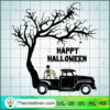 Happy Halloween Skeleton Truck SVG Cut File for Cricut & Silhouette
