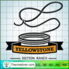 Dutton Ranch Yellowstone Log SVG Cut File for Cricut Design 33229