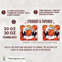 Alternative view of 20oz Skinny Tumbler Softball Sport Mom Tumbler Wrap – Digital Download