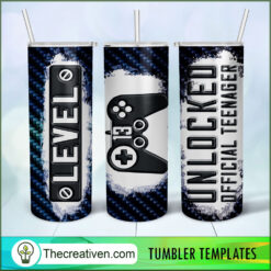 20oz Skinny Tumbler Level 13 Unlocked Tumbler Wrap – Digital Download