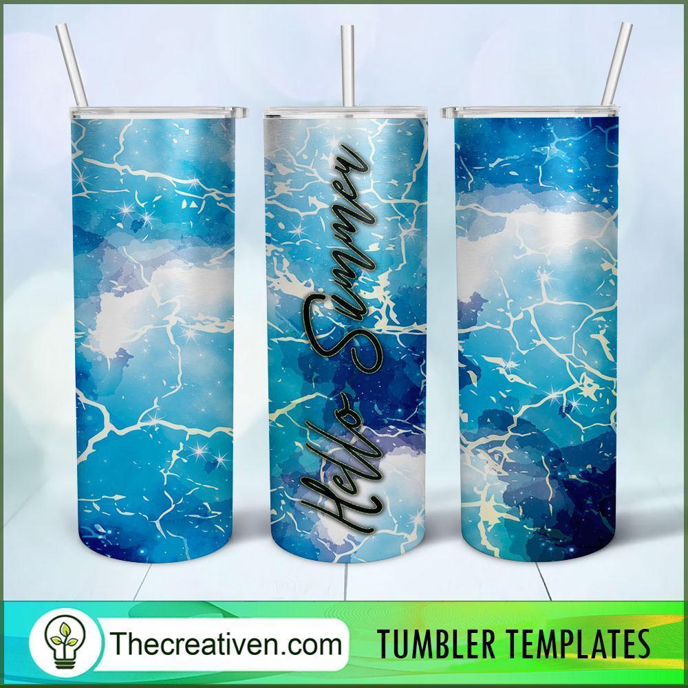 20oz Skinny Tumbler Hello Summer Beach Tumbler Wrap – Digital Download 1 20oz Skinny Tumbler Hello Summer Beach Tumbler Wrap – Digital Download