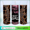 20oz Skinny Tumbler Jeep Girl Glitter Tumbler Wrap – Digital Download
