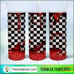 20oz Skinny Tumbler Halloween Racing Tumbler Wrap – Digital Download