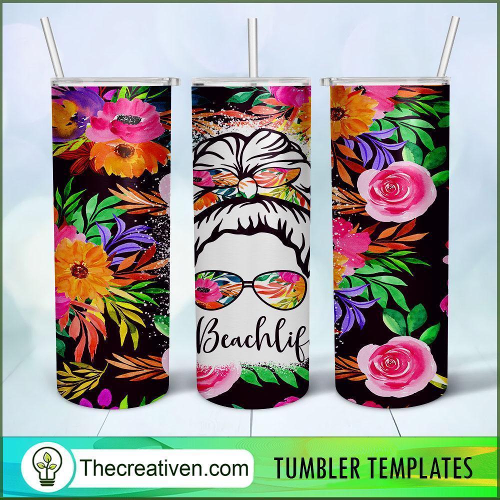 Skinny Tumbler Sublimation Beach Life Tumbler Wrap – Digital Download 1 Skinny Tumbler Sublimation Beach Life Tumbler Wrap – Digital Download