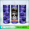 Skinny Tumbler Halloween Momster Skull Tumbler Wrap –  Design 32678