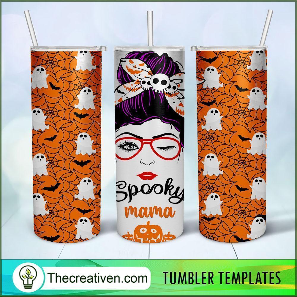 Skinny Tumbler Halloween Spooky Mama Tumbler Wrap – Digital Download 1 Skinny Tumbler Halloween Spooky Mama Tumbler Wrap – Digital Download
