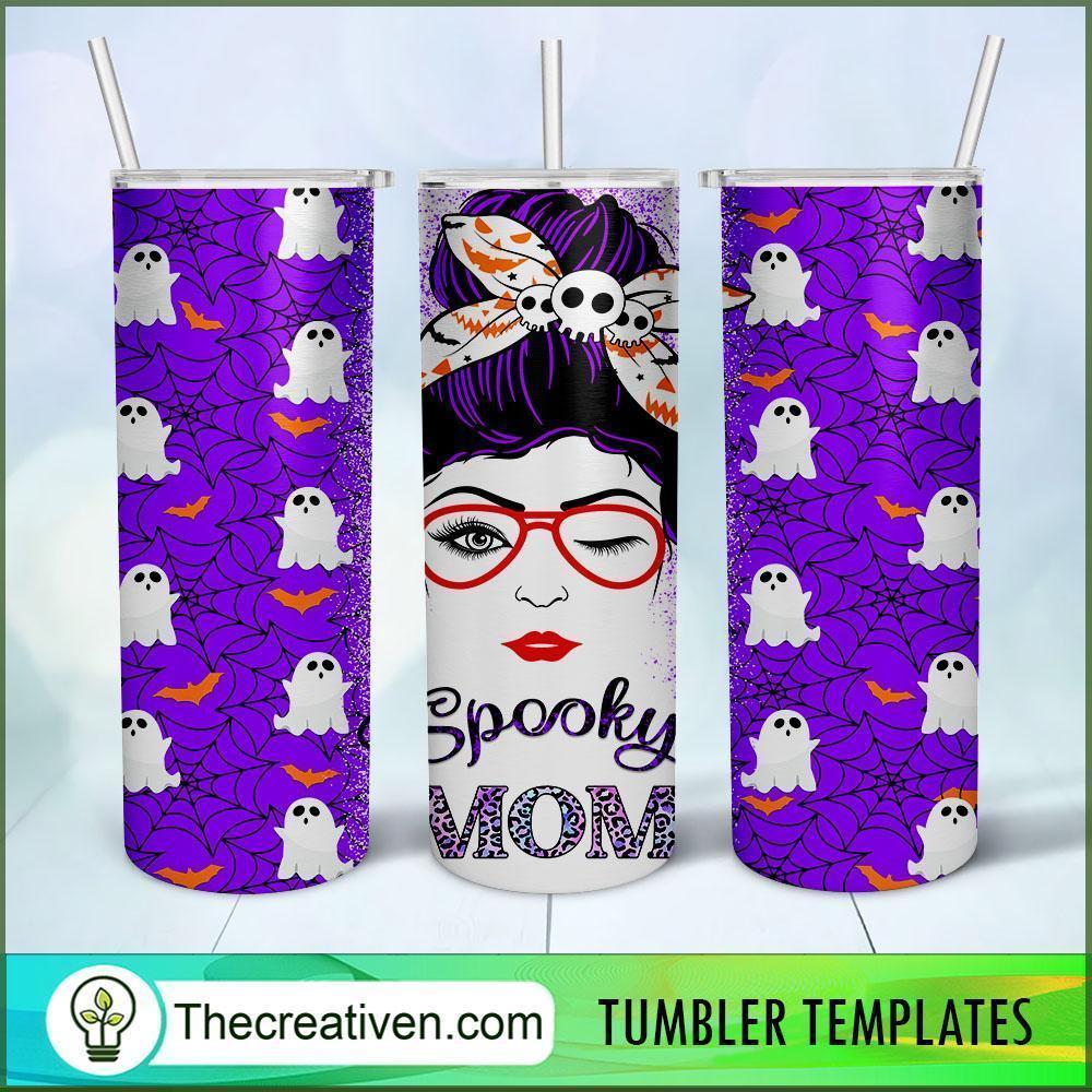 Spooky Mom 20oz Skinny Tumbler Tumbler Wrap – Digital Download 1 Spooky Mom 20oz Skinny Tumbler Tumbler Wrap – Digital Download