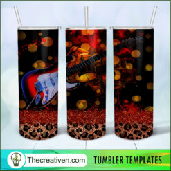 20oz Skinny Tumbler Guitar Template Tumbler Wrap – Digital Download