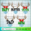 Christmas Reindeer Family Bundle SVG Cut File for Cricut & Silhouette