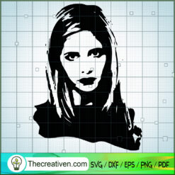 Buffy Summer Face SVG, Buffy The Vampire Slayer SVG, Horror Film SVG