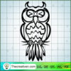 Owl Vol 1 SVG Free, Owl SVG Free, Free SVG For Cricut Silhouette