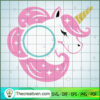 Pink Head Unicorn Free SVG Cut File for Cricut & Silhouette