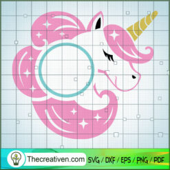 Pink Head Unicorn Free SVG Cut File for Cricut & Silhouette