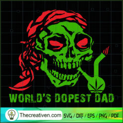 World's Dopest Dad SVG Cut File for Cricut & Silhouett Design 32202