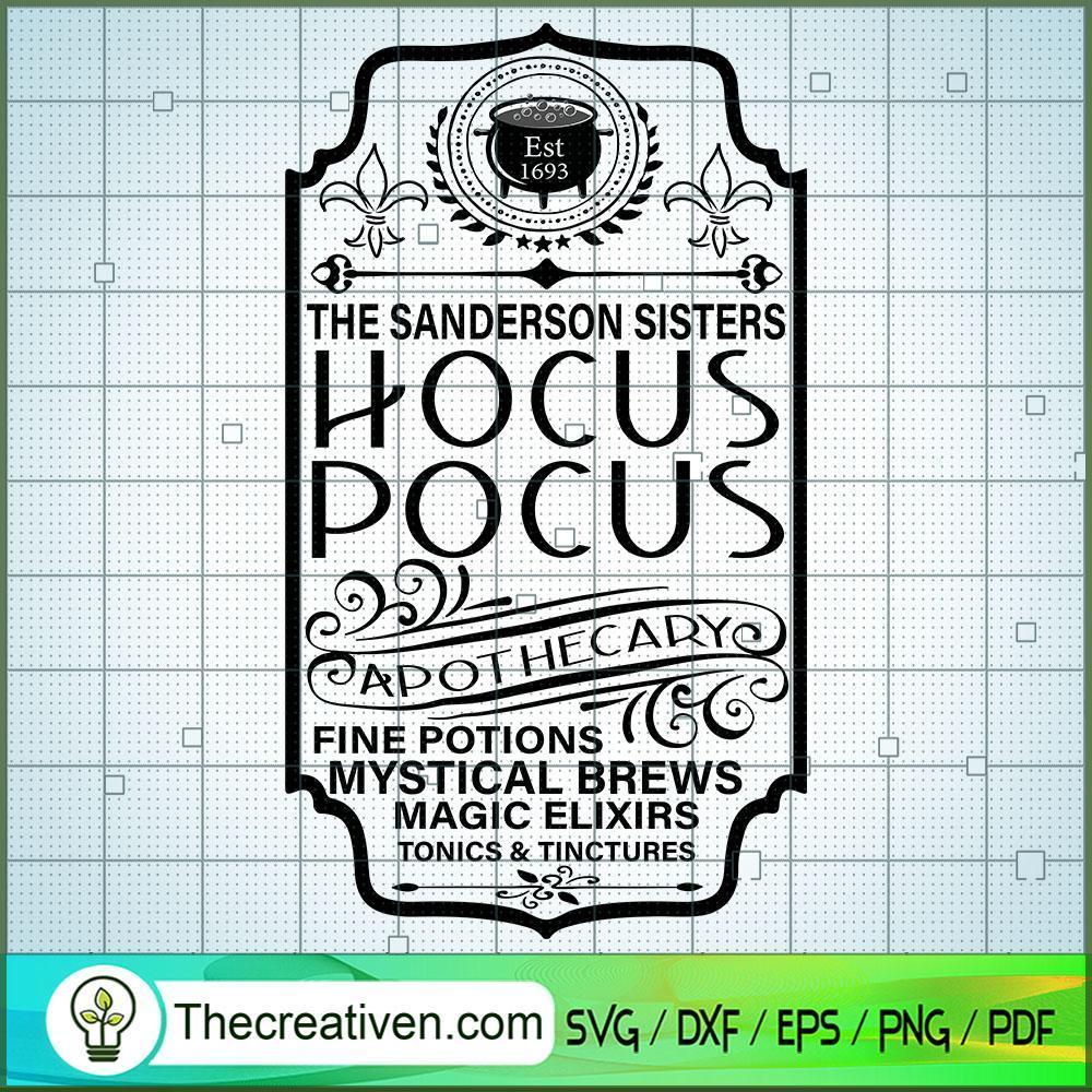 Hocus Pocus Apothecary SVG Cut File for Cricut & Silhouette 1 Hocus Pocus Apothecary SVG Cut File for Cricut & Silhouette