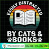 Easily Distracted By Cats & Books SVG Cut File for Cricut & Silhouette 2 Unlimab 210722 NT 12 copy