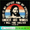 God Is My Refuse And My Fort SVG Cut File for Cricut 3 Unlimab 210709 NT 23 copy
