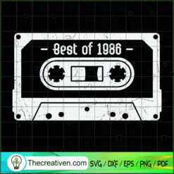Best Of 1986 SVG Cut File for Cricut & Silhouette