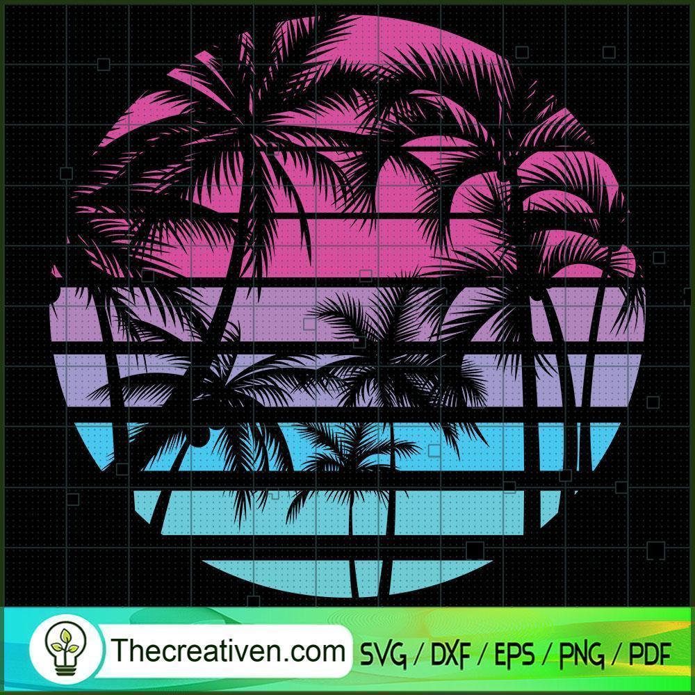 Coconut Tree 90's Retro SVG Cut File for Cricut & Silhouette 1 Coconut Tree 90's Retro SVG Cut File for Cricut & Silhouette