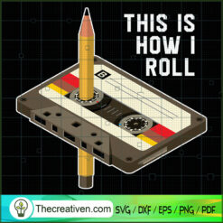 Pencil Cassette SVG Cut File for Cricut & Silhouette