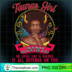 Taurus Zodiac Black Queen Mean AF PNG Clipart – Transparent Download
